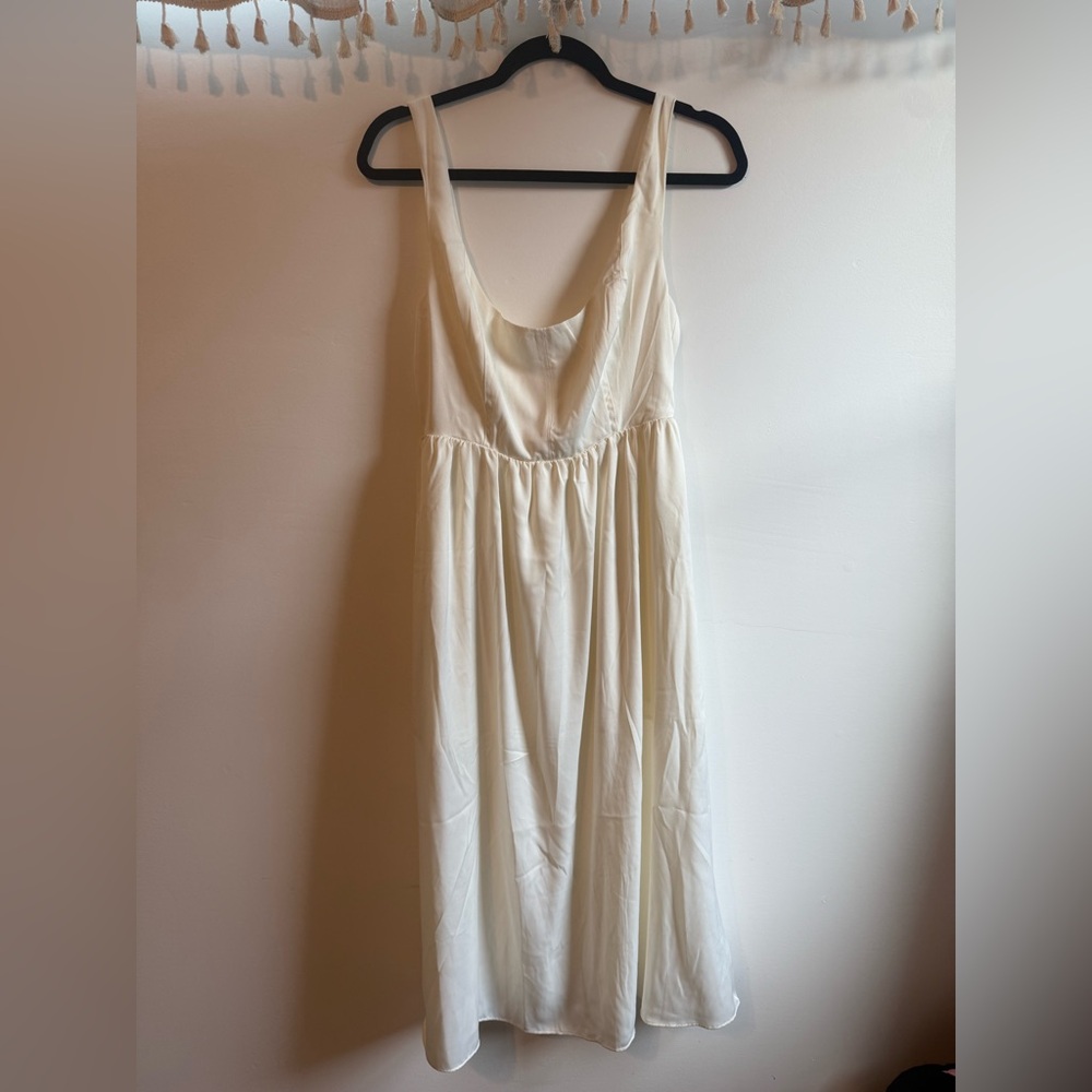 WeWoreWhat Ivory Buttoned Dress